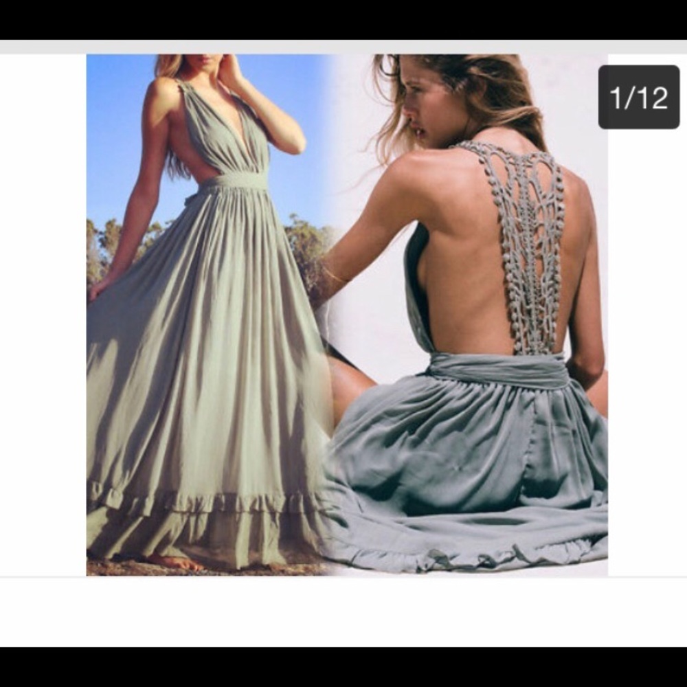 Maxi, pretty, prom dress
